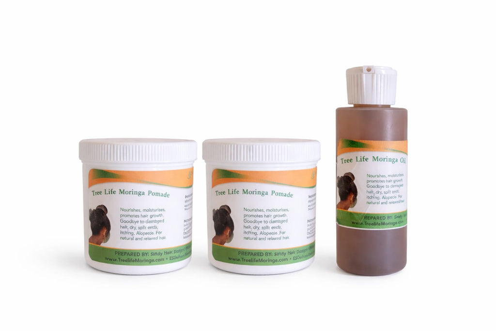 2 Moringa Pomade 1 Oil