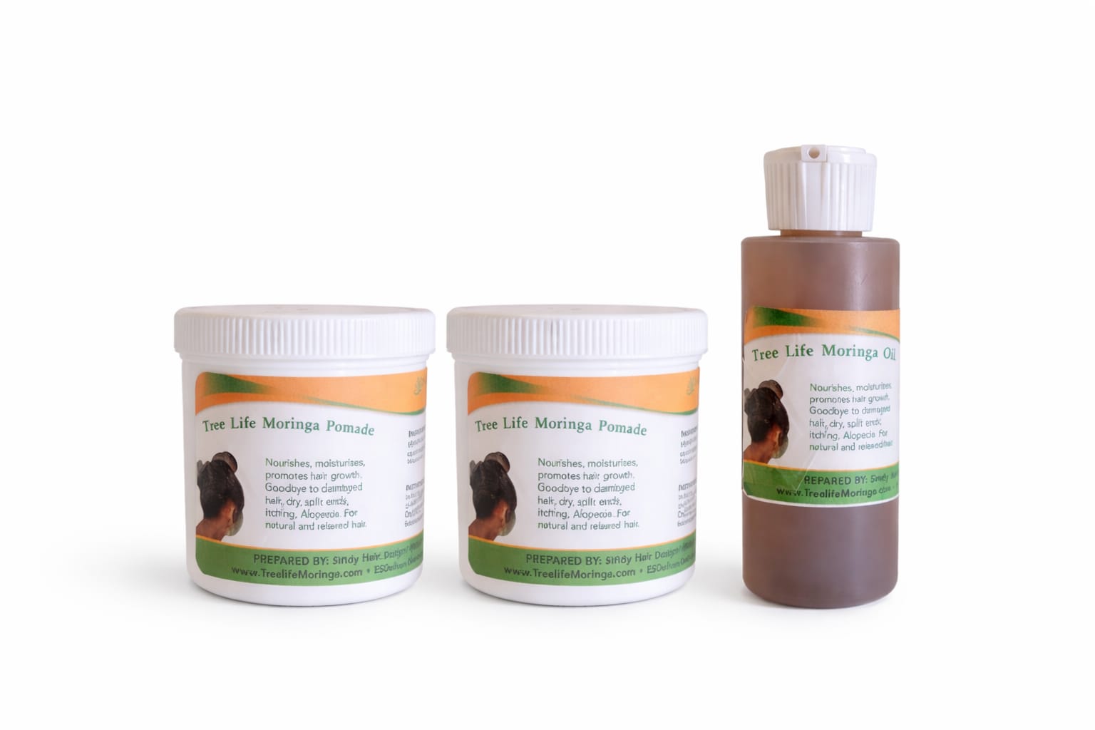 2 Moringa Pomade 1 Oil